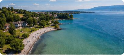 Rive du Lac de Neuchâtel près de Portalban